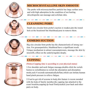 Electric Cupping Guasha Acupoints Vacuum Massager Blackhead Eliminate Machine - Beautyic.co.uk