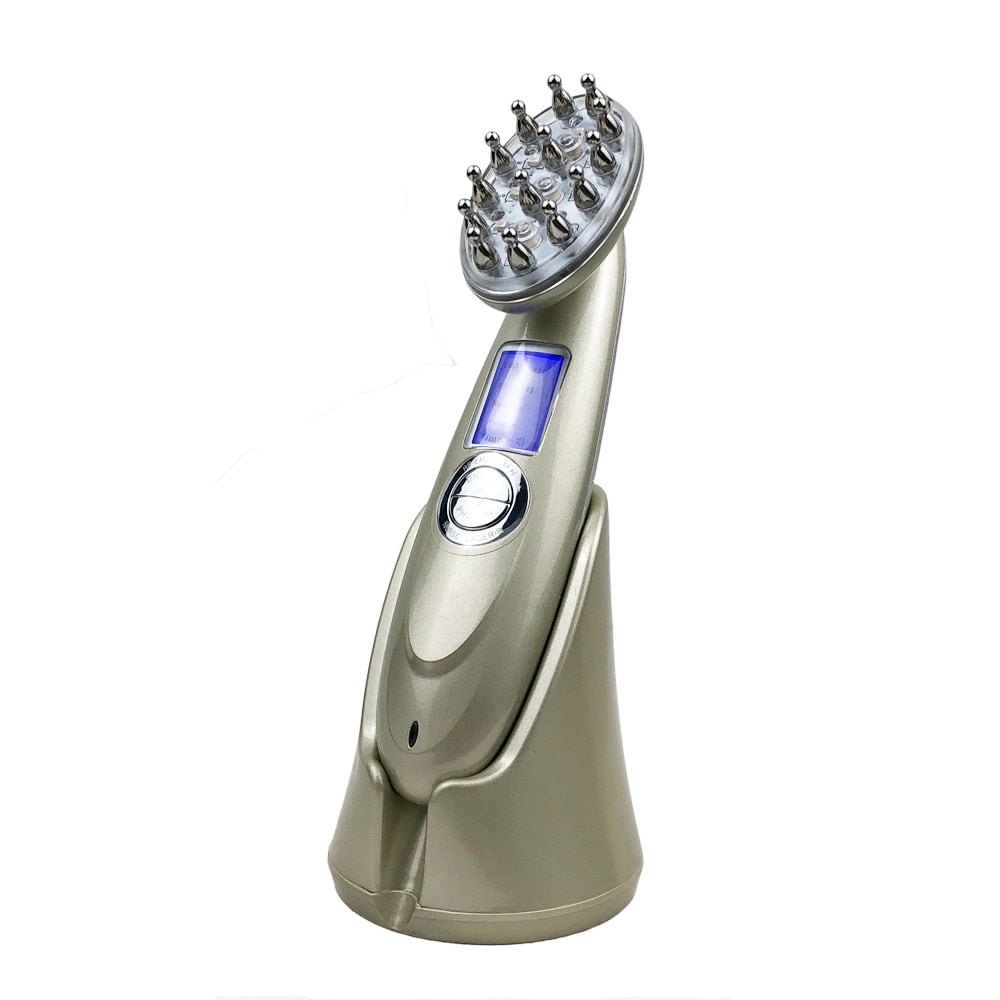 Laser Hair Growth Comb RF Hair Massage Brush Comb - Beautyic.co.uk