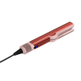 Red 2-in-1 air hair straightener on a white background