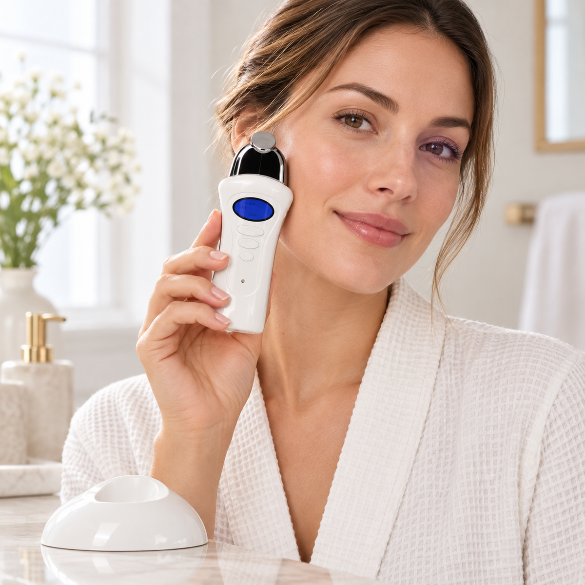 Microcurrent Facial Device shown during preparation