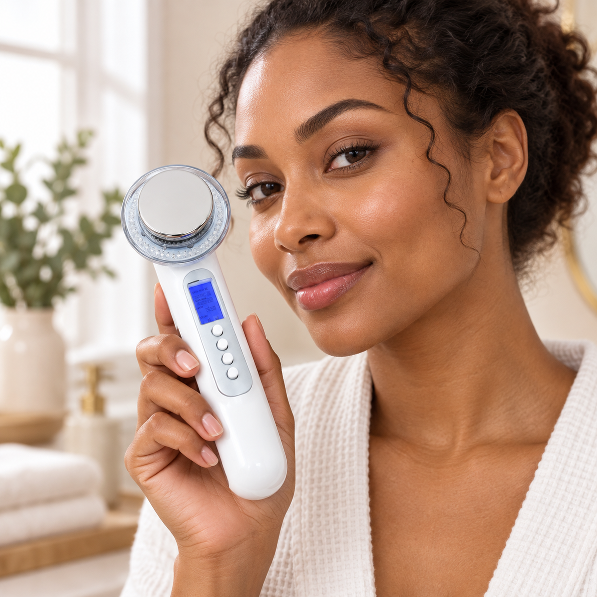 LED Facial Device shown during preparation