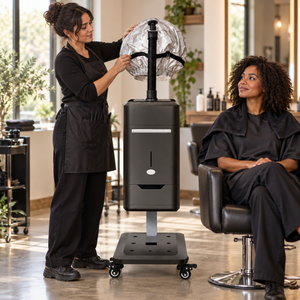 Professional Salon Hair Steamer shown during professional preparation