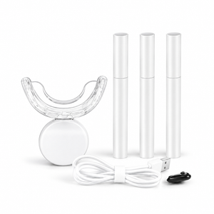 White LED whitening kit on a white background