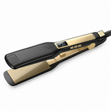 Titanium Hair Straightener with LCD Display on a white background