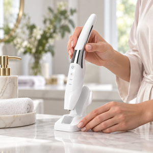 Microcurrent Facial Massager shown during preparation