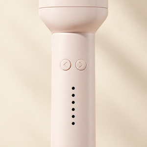 Close-up of the curler direction buttons and vertical indicator lights.