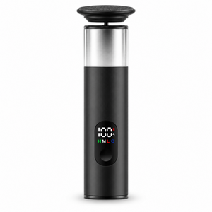 Black colour option of the rechargeable electric foot file on a white background.