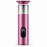 Pink colour option of the rechargeable electric foot file on a white background.
