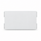 White tri-fold LED mirror folded closed on a clean white background