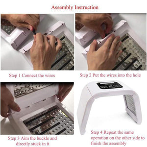 7 Color LED Device Photon Light Skin Rejuvenation Therapy Facial Skin Care Machine - Beautyic.co.uk