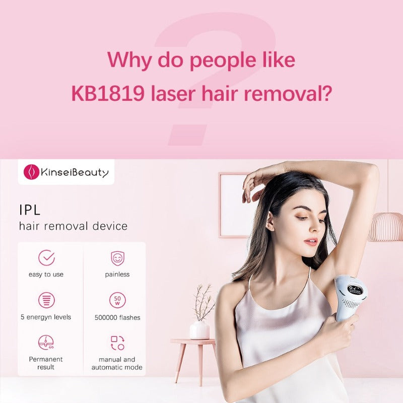 Laser Hair Remove Machine IPL 1500,000 Flash Epilator - Beautyic.co.uk