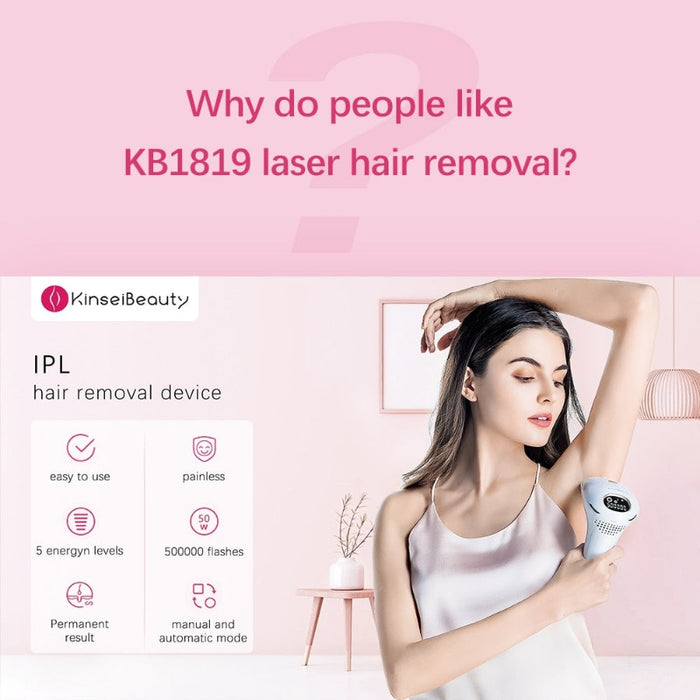 Laser Hair Remove Machine IPL 1500,000 Flash Epilator - Beautyic.co.uk