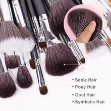 Load image into Gallery viewer, Docolor Professional Natural Hair Makeup Brushes - Beautyic.co.uk
