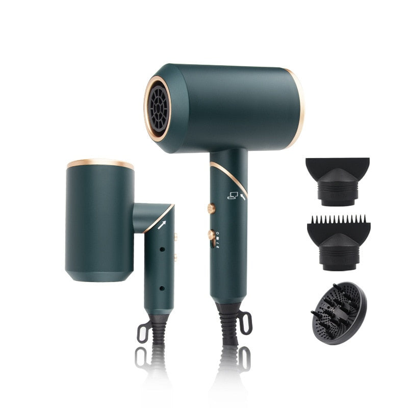 Yoodragons Anion Professional Hair Dryer Blow Drier Hot Cold Wind Temperature Control Hair Dryers Salon Style Tool For Hair - Beautyic.co.uk