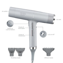 Load image into Gallery viewer, Professional Hair Blow Dryer Low Noise - Beautyic.co.uk
