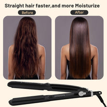 Load image into Gallery viewer, Professional Steam Hair Straightener Ceramic Vapor Hair Flat Iron Seam Hair Straightening Iron Curler Steamer Hair Styling Tool - Beautyic.co.uk
