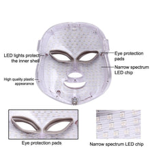 Load image into Gallery viewer, 3/7 Colors Light LED Facial Mask Skin PDT Rejuvenation Home Salon Mask - Beautyic.co.uk
