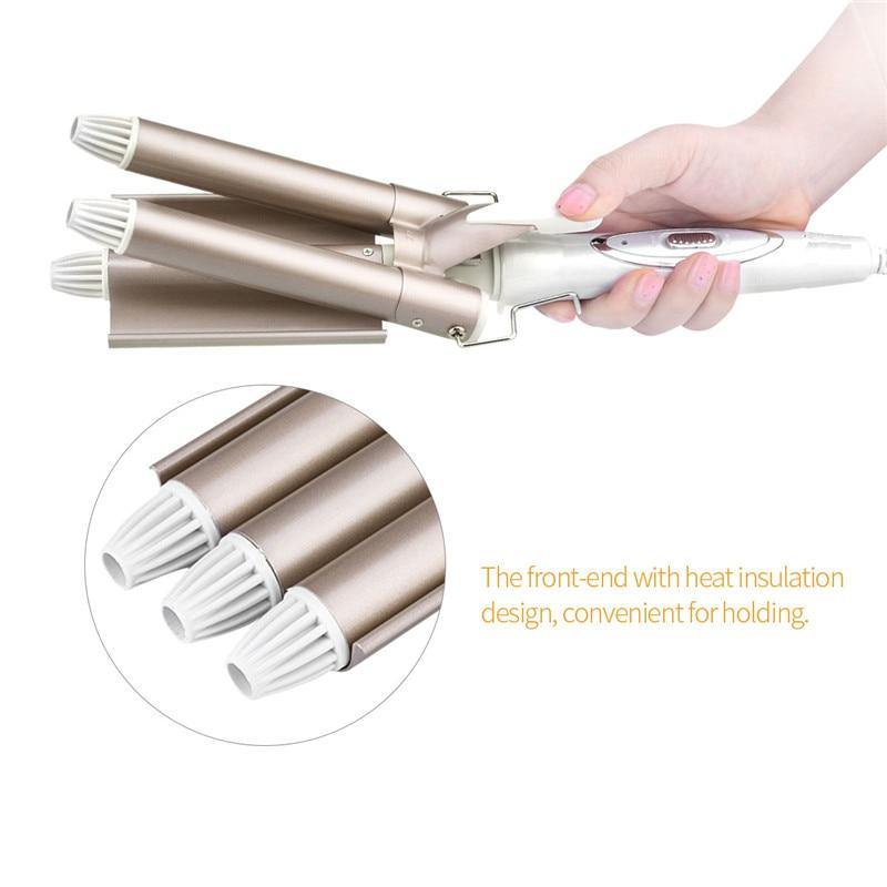 Ultimate 3 Barrel Hair Styling Iron | Mermaid Waver Iron - Beautyic.co.uk