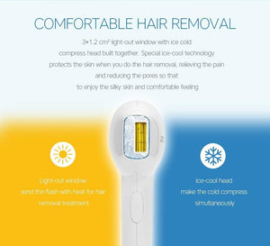 Permanent 3 in 1 IPL 350,000 Flashes Hair Removal ICE Cold Device - Beautyic.co.uk
