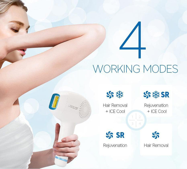 Permanent 3 in 1 IPL 350,000 Flashes Hair Removal ICE Cold Device - Beautyic.co.uk