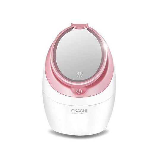 Nano Ionic Facial Steamer Face Steam Machine With Makeup Mirror - Beautyic.co.uk