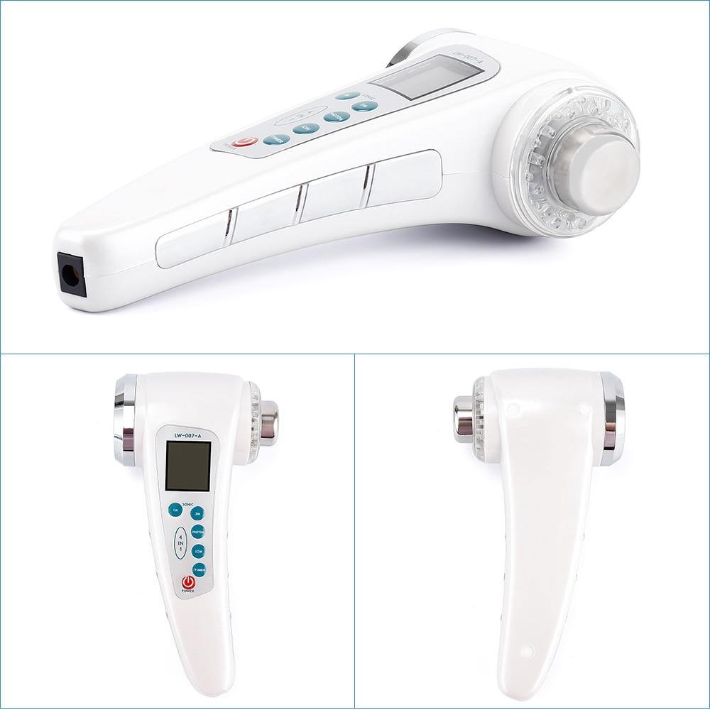 4 in 1 3Mhz Ultrasonic Galvanic Ion Photon Face Massager Skin Care Beauty Device - Beautyic.co.uk