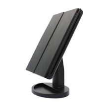 Load image into Gallery viewer, LED Makeup Vanity Mirror 1X 2X 3X 10X Magnification Tri Fold Adjustable Stand Dimmable - Beautyic.co.uk
