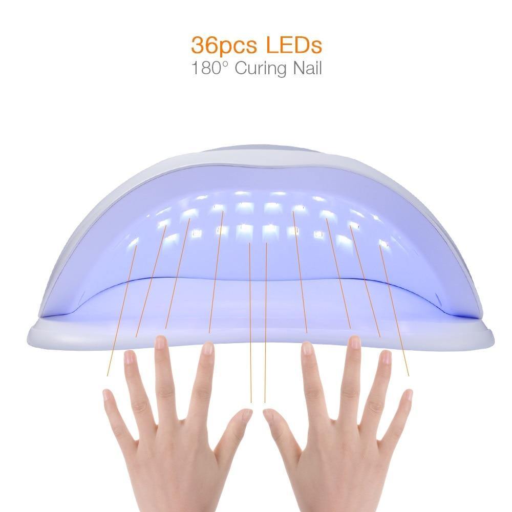 72w Led UV Lamp Nail Dryer Kit Nail Gel Polish Curing Machine - Beautyic.co.uk