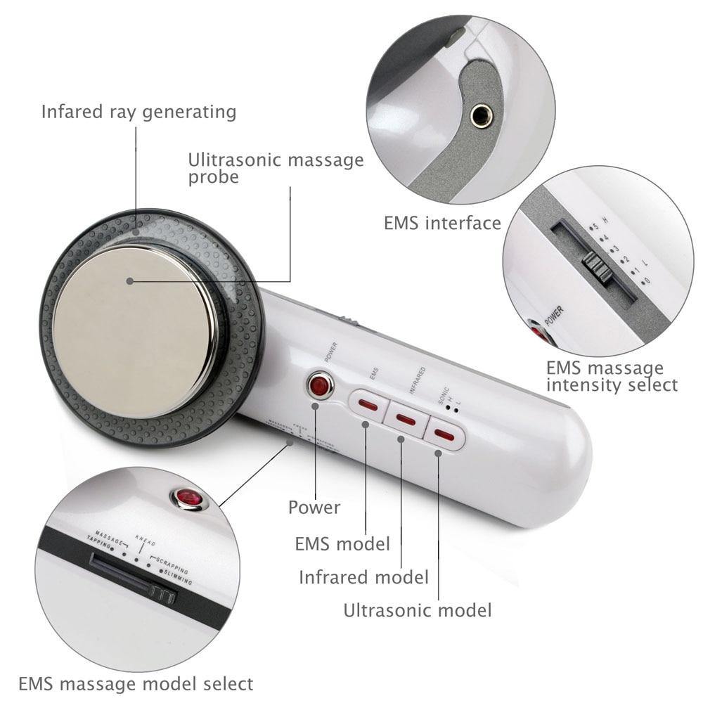 3 in 1 Infrared Ultrasonic Cavitation Slimming Machine - Beautyic.co.uk