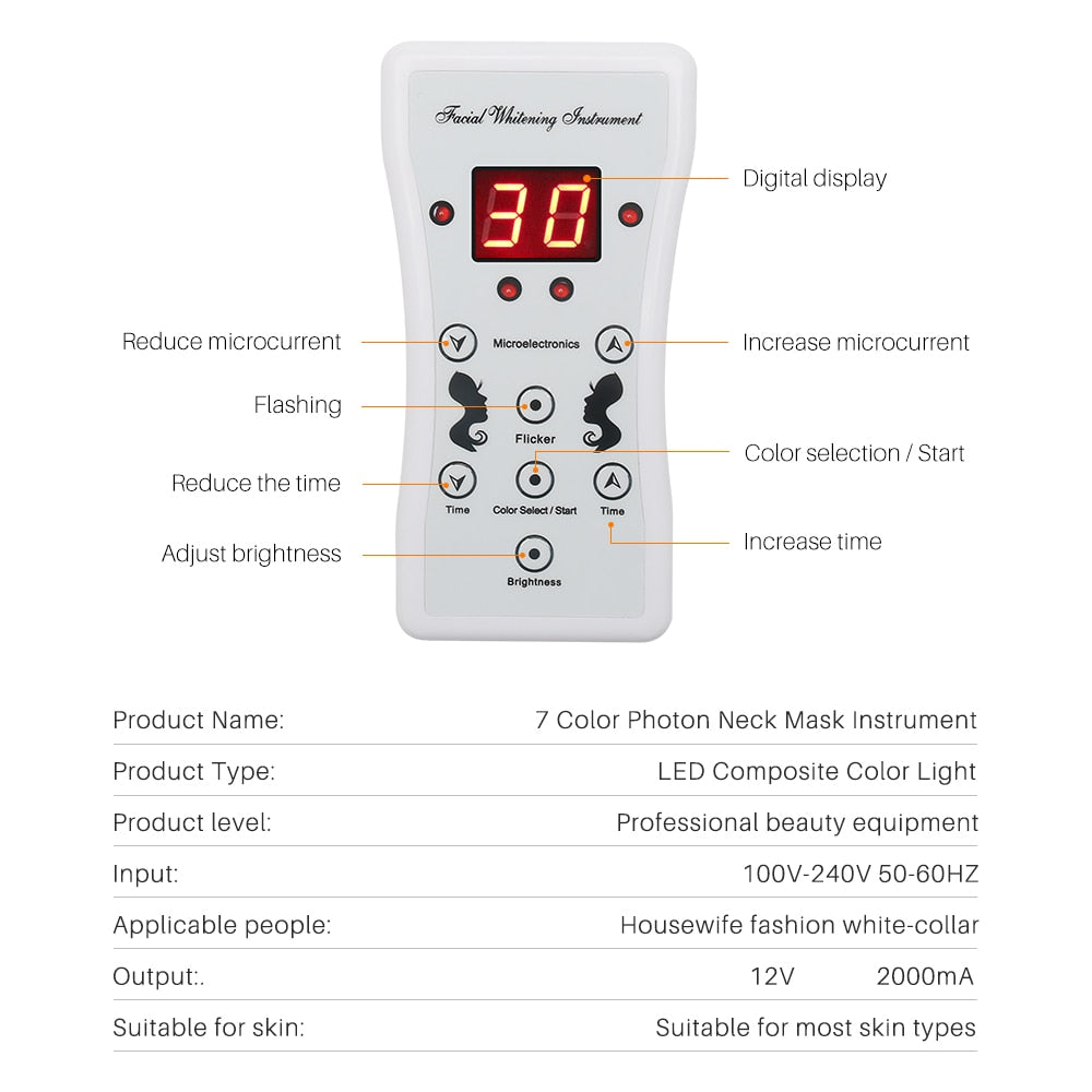 LED Photon Therapy Facial Mask - Beautyic.co.uk
