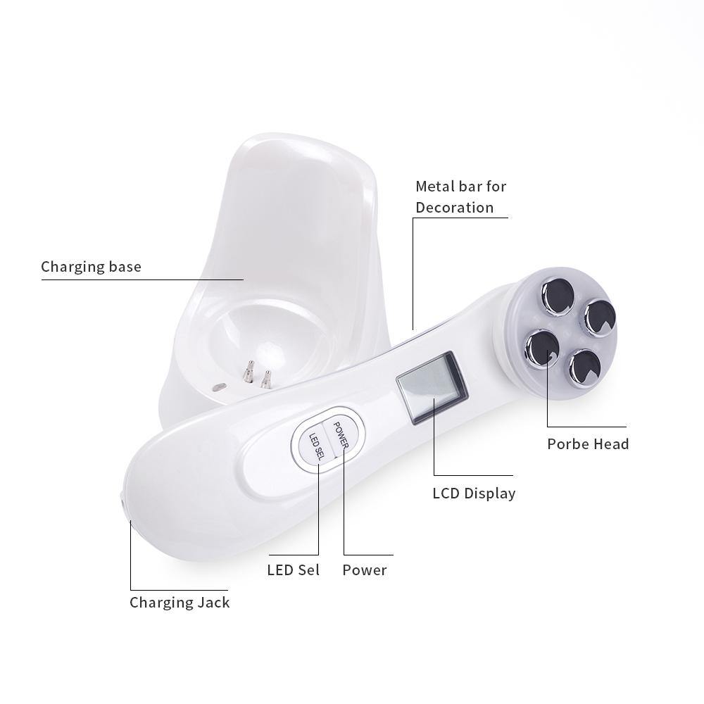 5 IN 1 LED Light Facial Therapy For Acne Wrinkle Skin Tightening Device - Beautyic.co.uk