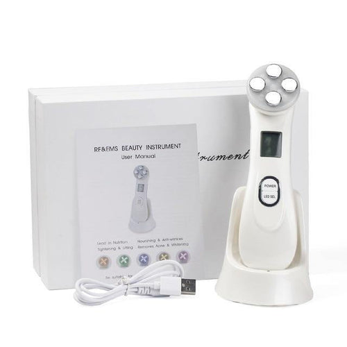 5 IN 1 LED Light Facial Therapy For Acne Wrinkle Skin Tightening Device - Beautyic.co.uk