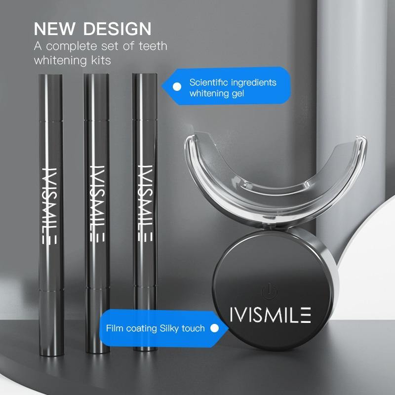 Teeth Whitening High Strength LED Blue Laser Dental Bleaching System Set - Beautyic.co.uk