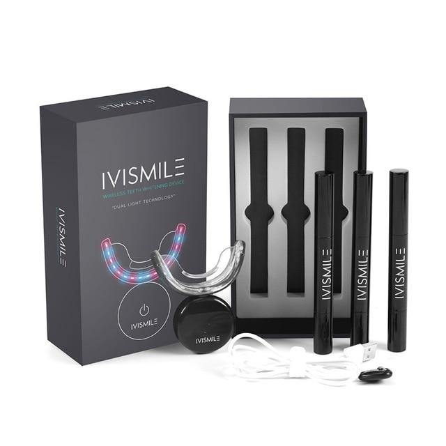 Teeth Whitening High Strength LED Blue Laser Dental Bleaching System Set - Beautyic.co.uk