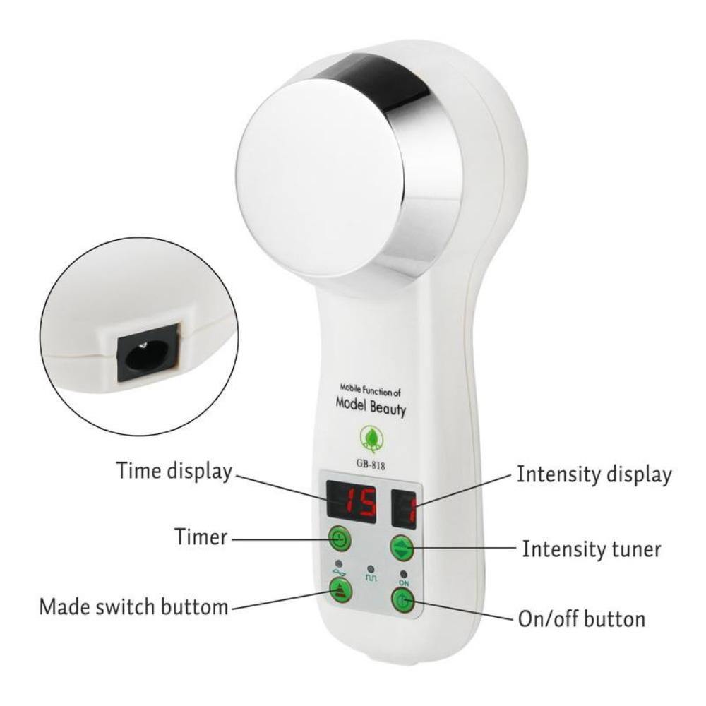 1MHz Ultrasonic Slimming Massage Cavitation Ultrasound Device - Beautyic.co.uk