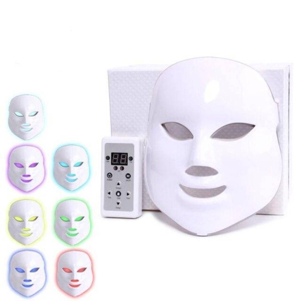 3/7 Colors Light LED Facial Mask Skin PDT Rejuvenation Home Salon Mask - Beautyic.co.uk