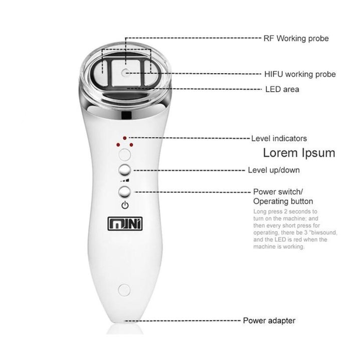 HIFU Facial Beauty Device For Bags Under Eyes Puffy Eyes Device - Beautyic.co.uk