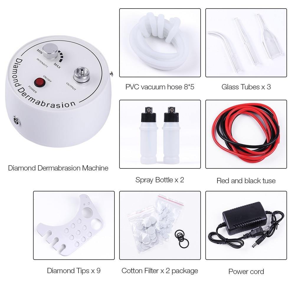 3 in 1 Diamond Microdermabrasion Dermabrasion Facial Peeling Beauty Machine - Beautyic.co.uk