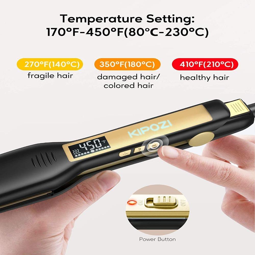 Hair Straightener Titanium Straightener With Digital LCD Display - Beautyic.co.uk