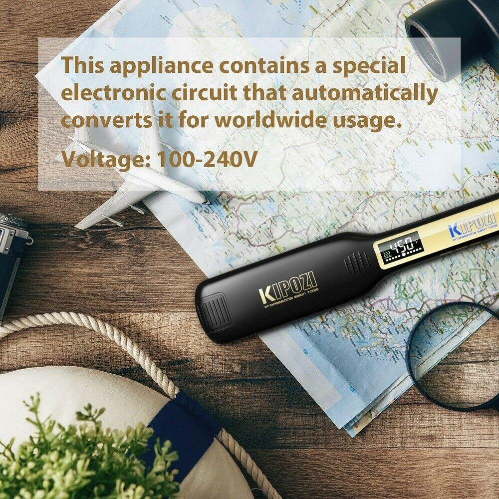 Hair Straightener Titanium Straightener With Digital LCD Display - Beautyic.co.uk