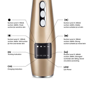 5 In 1 3D Vacuum Electric Blackhead Removal 2.0 - Beautyic.co.uk