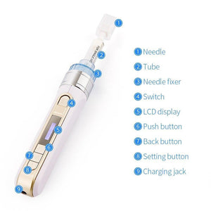 3D Smart Water Injection Pen Mesotherapy Injector Wrinkle Removal Beauty Device - Beautyic.co.uk