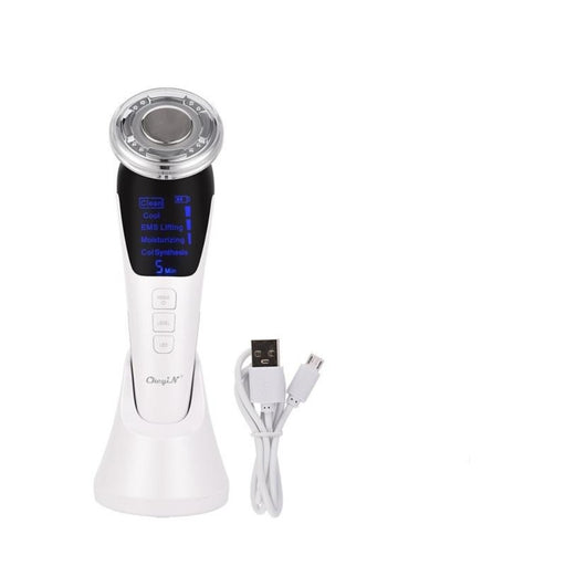 EMS Hot Cool Ion LED Sonic Vibration Facial Beauty Device - Beautyic.co.uk