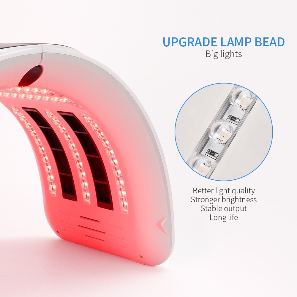 Foldable 7 Colors Photon PDT Led Light Acne Treatment Facial Mask - Beautyic.co.uk