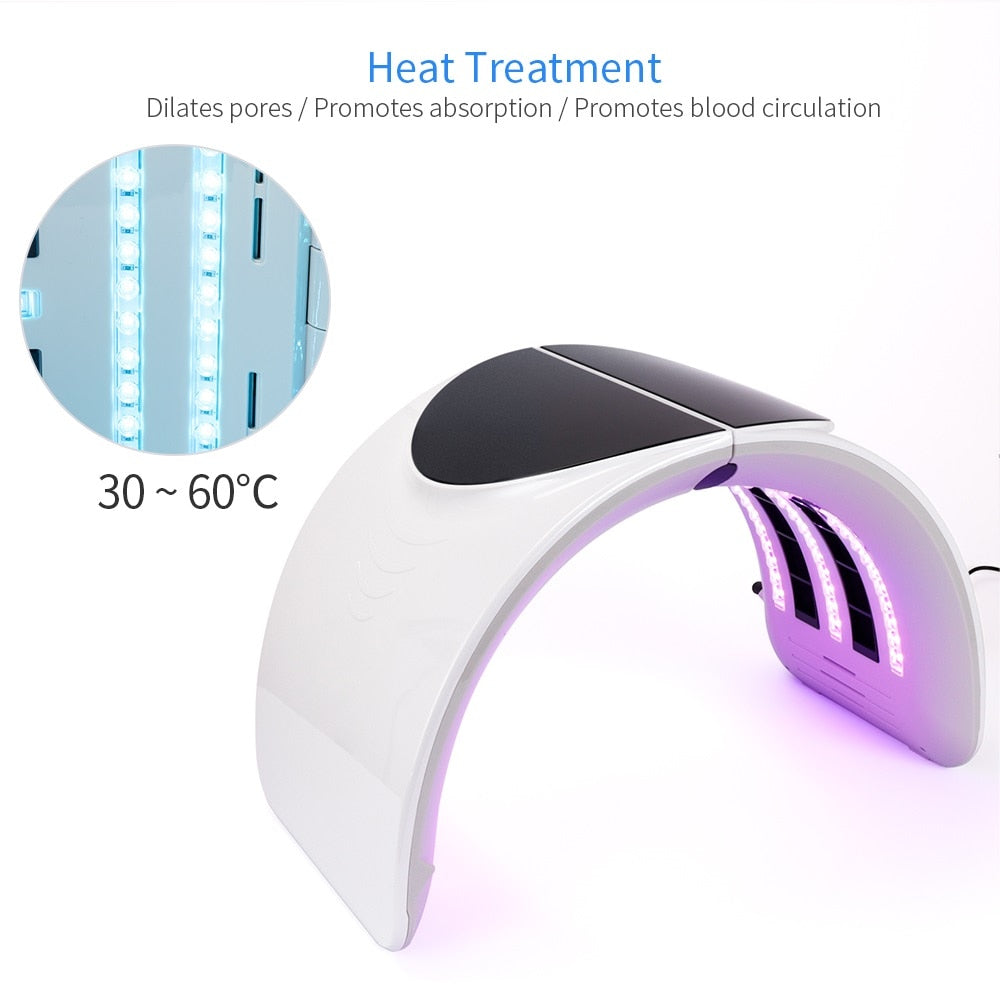 Foldable 7 Colors Photon PDT Led Light Acne Treatment Facial Mask - Beautyic.co.uk
