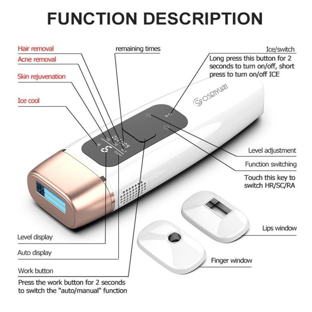 4 in 1 Icecool IPL Permanent Laser Hair Removal  Laser Epilator - Beautyic.co.uk