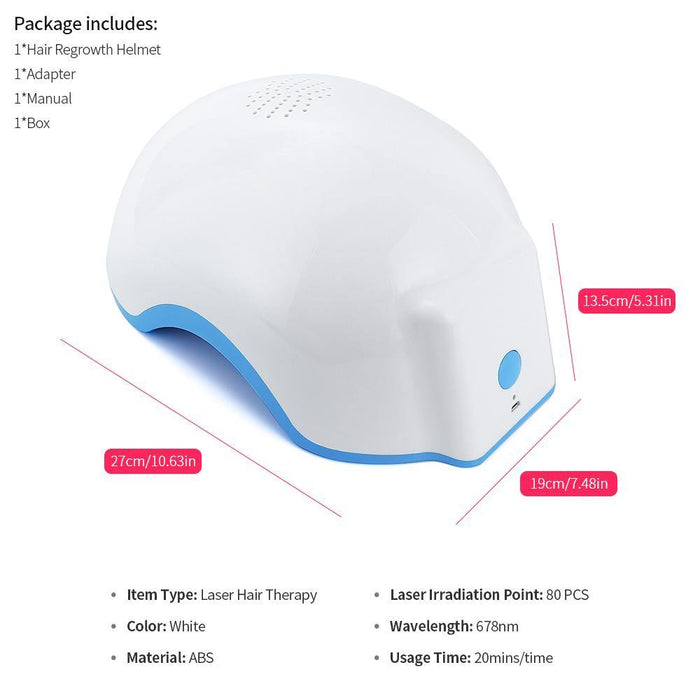Laser Hair Growth Helmet For Hair Therapy Treatment And Regrowth System - Beautyic.co.uk