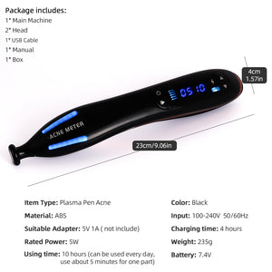 Picosecond Laser Pen Acne Meter Plasma Pen for Spots Acne Removal - Beautyic.co.uk