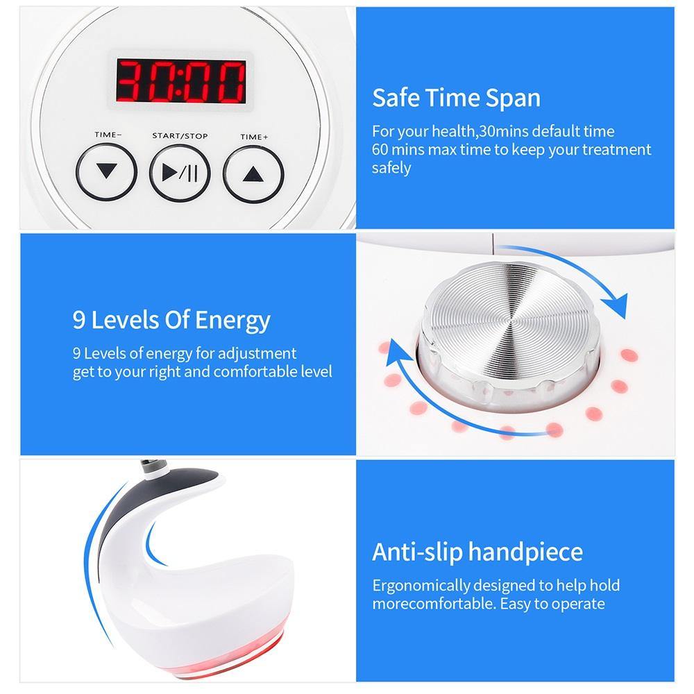 60K Ultrasonic Cavitation 2.0 Fat Loss Body Slimming Machine for Home Use - Beautyic.co.uk