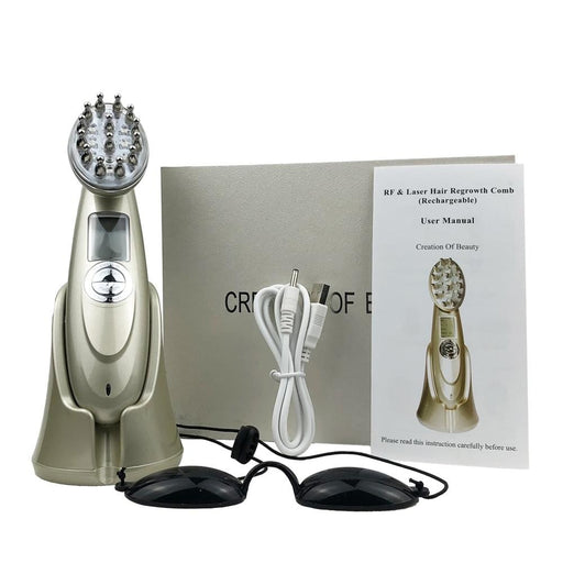 Laser Hair Growth Comb RF Hair Massage Brush Comb - Beautyic.co.uk